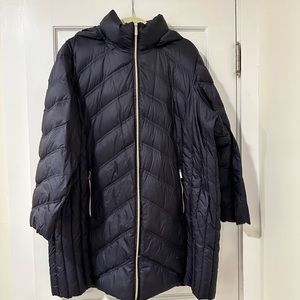 NWOT MICHAEL Michael Kors Hooded Packable Puffer Coat 2X